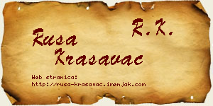 Rusa Krasavac vizit kartica